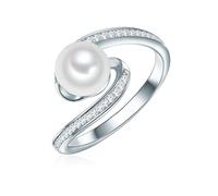Valero Pearls Bague argent, Taille 56