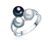 Valero Pearls Bague avec perle pour Femme en Argent sterling