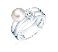 Valero Pearls Bague avec perle pour Femme en Argent sterling