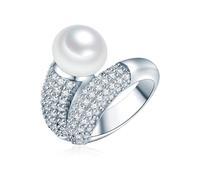 Valero Pearls Bague de cocktail pour Femme Argent sterling