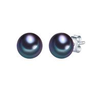 Valero Pearls Clous d'oreilles pour Femme en 925/- Argent sterling Perle de culture d'eau douce env. 7,0-8,0 mm