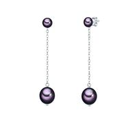 Valero Pearls Boucles d'oreille en perle pour Femme en 925/- Argent sterling