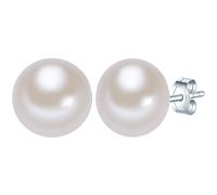 Valero Pearls Boucles d'oreilles argent / blanc naturel, Taille One Size