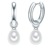 Valero Pearls Boucles d'oreilles argent / blanc perle, Taille One Size