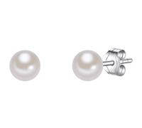 Valero Pearls Boucles d'oreilles argent / blanc perle, Taille One Size