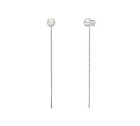 Valero Pearls Boucles d'oreilles argent / blanc perle, Taille One Size