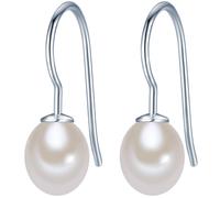 Valero Pearls Boucles d'oreilles argent / blanc perle, Taille One Size
