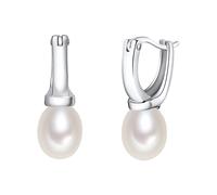 Valero Pearls Boucles d'oreilles argent / blanc perle, Taille One Size
