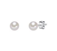Valero Pearls Boucles d'oreilles argent / blanc perle, Taille One Size