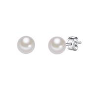 Valero Pearls Boucles d'oreilles argent / blanc perle, Taille One Size