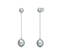 Valero Pearls Boucles d'oreille en perle pour Femme en 925/- Argent sterling