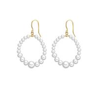 Valero Pearls Boucles d'oreilles blanc, Taille One Size