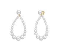 Valero Pearls Boucles d'oreilles blanc, Taille One Size