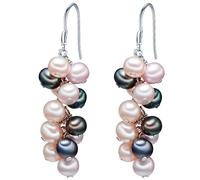 Valero Pearls Boucles d'oreilles pour Femme en 925/- Argent sterling Perle de culture d'eau douce env. 4,0-5,0 mm