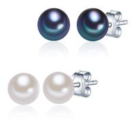 Valero Pearls Clous d'oreilles pour Femme en 925/- Argent sterling Perle de culture d'eau douce env. 5,0-6,0 mm