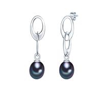Valero Pearls Boucles d'oreilles gentiane / argent, Taille One Size