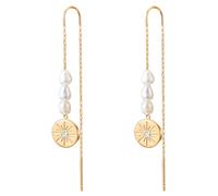 Valero Pearls Boucles d´oreilles pour Femme en Acier inoxydable Preciosa Perle de culture d'eau douce env. 3,9 mm