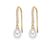 Valero Pearls Boucles d'oreilles or / blanc, Taille One Size