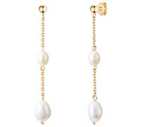 Valero Pearls Boucles d'oreilles or / blanc, Taille One Size