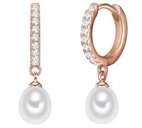 Valero Pearls Boucles d'oreilles or rose / blanc perle, Taille One Size