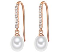 Valero Pearls Boucles d'oreilles or rose / blanc perle, Taille One Size
