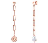 Valero Pearls Boucles d'oreilles or rose / blanc perle, Taille One Size
