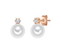 Valero Pearls Boucles d'oreilles or / transparent / blanc, Taille One Size