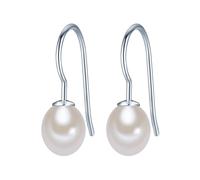 Valero Pearls Boucles d'oreilles pour Femme en 925/- Argent sterling Perle de culture d'eau douce env. 7,0-8,0 mm
