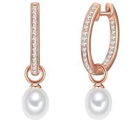 Valero Pearls Boucles d'oreilles 'Valero' or rose / blanc perle, Taille One Size