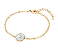 Valero Pearls Bracelet bleu clair / or, Taille One Size
