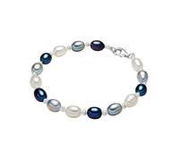 Valero Pearls Bracelet en perles pour Femme en 925/- Argent sterling Perle de culture d'eau douce env. 3,0-6,0 mm