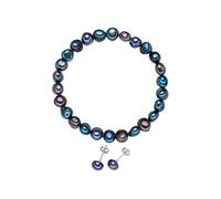 Valero Pearls Bracelet en perles pour Femme en 925/- Argent sterling Perle de culture d'eau douce env. 7,0-8,0 mm