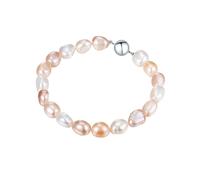 Valero Pearls Bracelet lilas / abricot / argent / blanc perle, Taille One Size