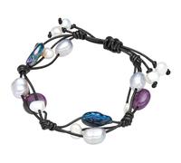 Valero Pearls Bracelet marine / violet clair / noir / blanc, Taille One Size