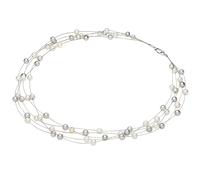 Valero Pearls Chaîne argent / blanc perle, Taille One Size