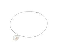 Valero Pearls Chaîne argent / blanc perle, Taille One Size
