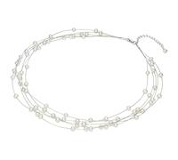 Valero Pearls Chaîne argent / blanc perle, Taille One Size