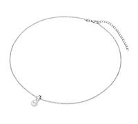 Valero Pearls Chaîne argent / blanc perle, Taille One Size