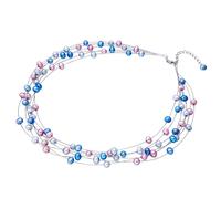Valero Pearls Chaîne bleu / bleu clair / rose / argent, Taille 48