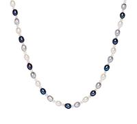 Valero Pearls Collier de perles pour Femme en 925/- Argent sterling Perle de culture d'eau douce env. 3,0-6,0 mm