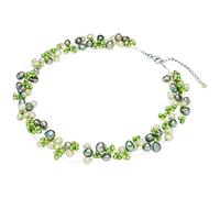 Valero Pearls Chaîne gris / pomme / argent, Taille One Size