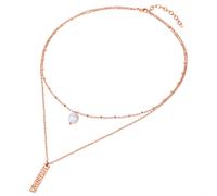 Valero Pearls Chaîne or rose / blanc, Taille One Size