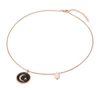 Valero Pearls Chaîne or rose / noir / blanc perle, Taille One Size
