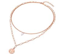 Valero Pearls Chaîne or rose / transparent / blanc perle, Taille One Size