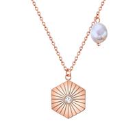 Valero Pearls Chaîne or rose / transparent / blanc perle, Taille One Size