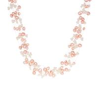 Valero Pearls Collier de perles pour Femme en 925/- Argent sterling Perle de culture d'eau douce env. 3,0-6,0 mm