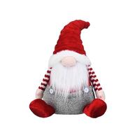 Valery Madelyn GNOME de Noël Assis pour Décorations de Noël Intérieur Maison, Figurine de Noel Rouge et Blanc, Décorations de Nain Nodique pour Table Cheminée,Salon,Chambre, 23 cm,EG0309-0076
