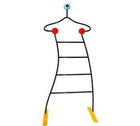 Valet de chambre 60's - Valeski Noir - Pylones Noir