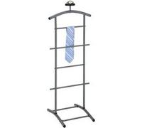 Valet de chambre ATRIX chevalet de nuit portant pour vêtements, structure en métal laqué gris