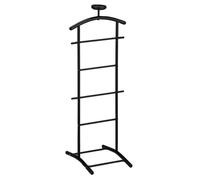 IDIMEX Valet de Chambre ATRIX chevalet de Nuit Portant pour vêtements, Structure en métal laqué Noir